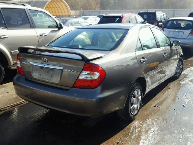 4T1BE32K14U919087 - 2004 TOYOTA CAMRY LE CHARCOAL photo 4