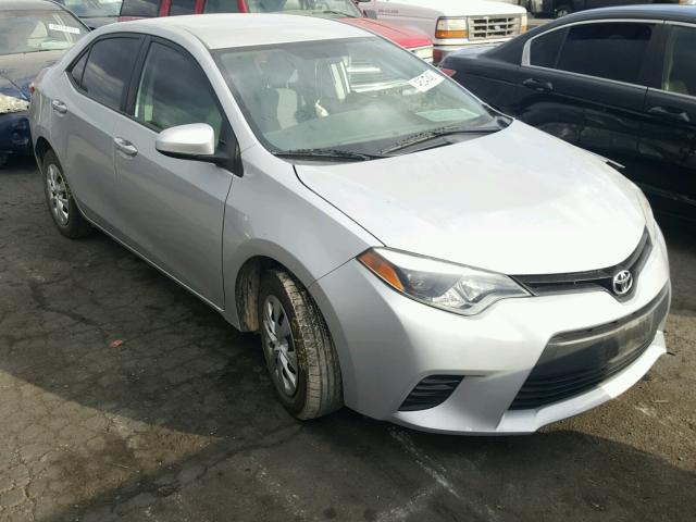 5YFBURHE4EP111455 - 2014 TOYOTA COROLLA L SILVER photo 1