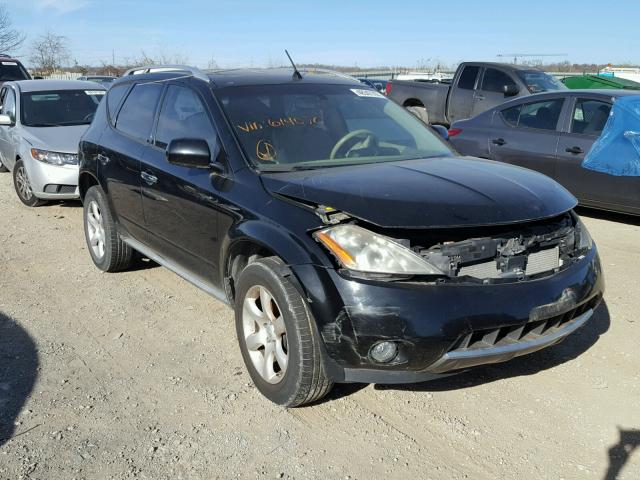 JN8AZ08W17W614070 - 2007 NISSAN MURANO SL BLACK photo 1