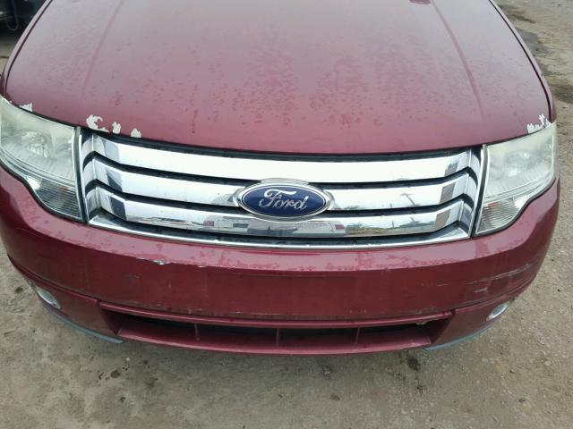 1FMDK03W68GA05911 - 2008 FORD TAURUS X L MAROON photo 9