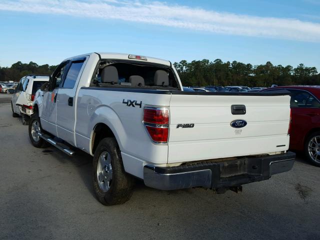 1FTFW1EF9BFB59580 - 2011 FORD F150 SUPER WHITE photo 3