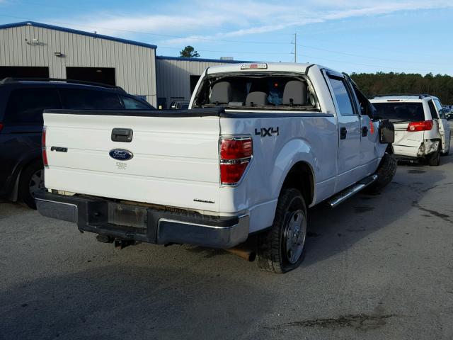 1FTFW1EF9BFB59580 - 2011 FORD F150 SUPER WHITE photo 4