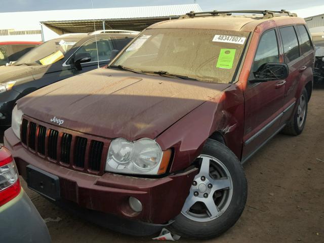 1J8GR48KX7C620647 - 2007 JEEP GRAND CHER MAROON photo 2