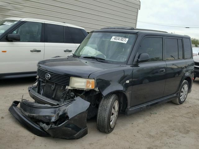 JTLKT324954006224 - 2005 TOYOTA SCION XB BLACK photo 2