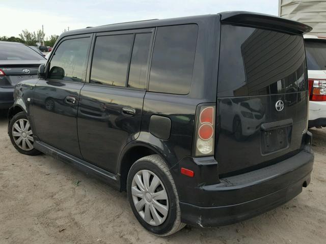 JTLKT324954006224 - 2005 TOYOTA SCION XB BLACK photo 3