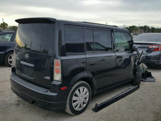 JTLKT324954006224 - 2005 TOYOTA SCION XB BLACK photo 4