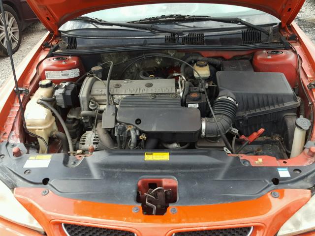 1G2NE12T5XM750358 - 1999 PONTIAC GRAND AM S RED photo 7