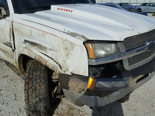 1GCHK24114E131524 - 2004 CHEVROLET SILVERADO WHITE photo 9