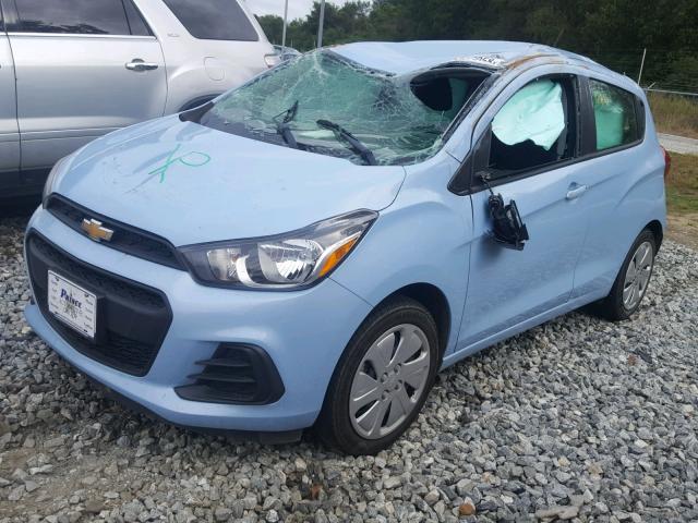 KL8CB6SA7GC572815 - 2016 CHEVROLET SPARK LS BLUE photo 2