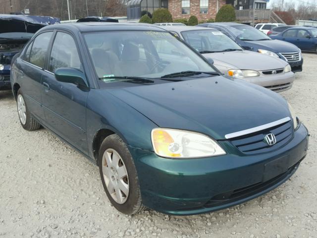 1HGES26741L022164 - 2001 HONDA CIVIC EX GREEN photo 1