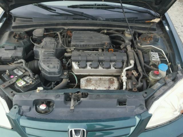 1HGES26741L022164 - 2001 HONDA CIVIC EX GREEN photo 7