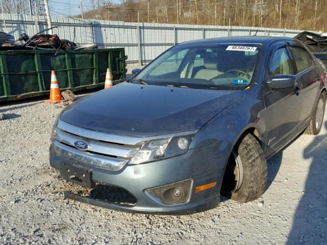 3FADP0L32BR113301 - 2011 FORD FUSION HYB BLUE photo 2