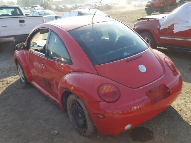 3VWBK21CX3M400704 - 2003 VOLKSWAGEN NEW BEETLE 红色 照片 3