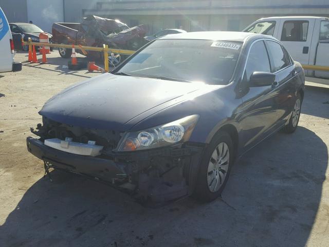 1HGCP2F37AA136810 - 2010 HONDA ACCORD LX BLUE photo 2