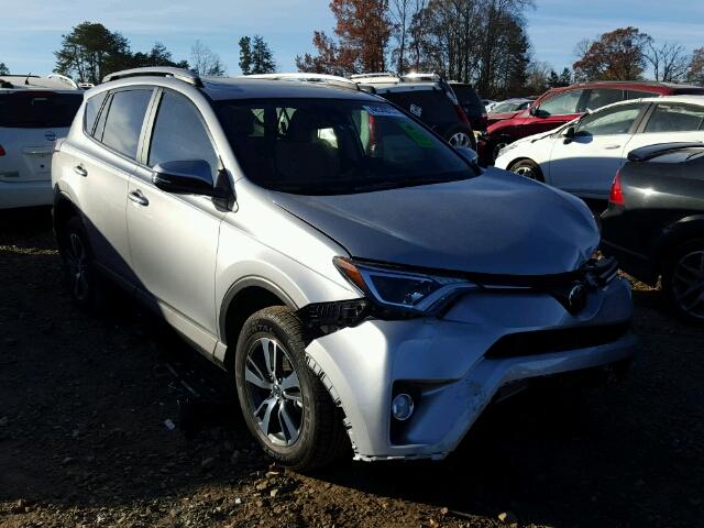 2T3WFREV0HW358658 - 2017 TOYOTA RAV4 XLE SILVER photo 1