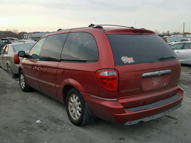 2C4GP64L65R123767 - 2005 CHRYSLER TOWN & COU RED photo 3