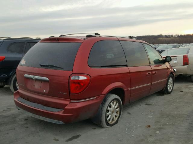 2C4GP64L65R123767 - 2005 CHRYSLER TOWN & COU RED photo 4