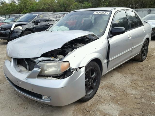 JM1BJ225X21573513 - 2002 MAZDA PROTEGE DX SILVER photo 2