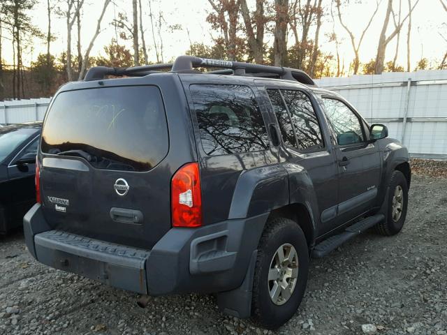 5N1AN08W56C535696 - 2006 NISSAN XTERRA OFF BLACK photo 4