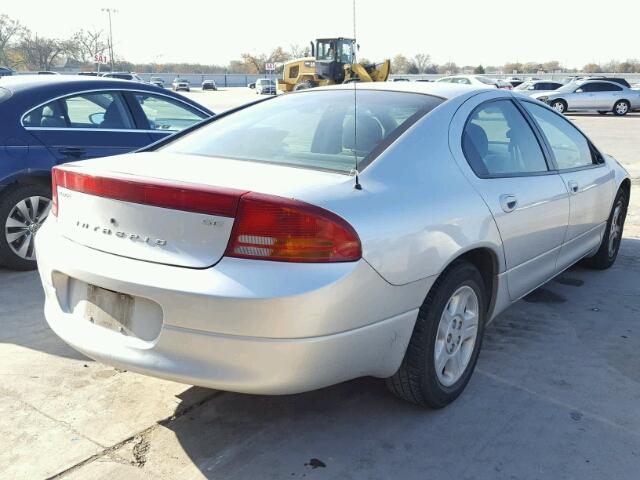 2B3HD46R84H705619 - 2004 DODGE INTREPID S SILVER photo 4