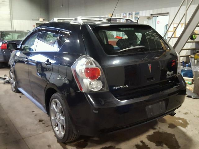 5Y2SM6E08AZ419185 - 2010 PONTIAC VIBE BLACK photo 3