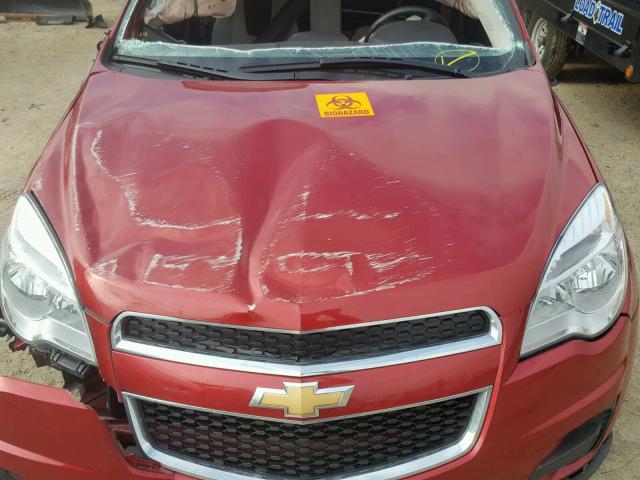 2GNALBEK1E6339955 - 2014 CHEVROLET EQUINOX LT RED photo 7