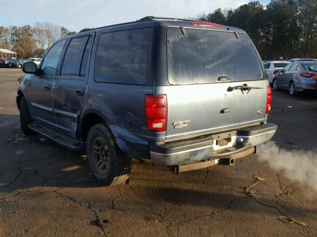1FMRU1569YLB25289 - 2000 FORD EXPEDITION BLUE photo 3