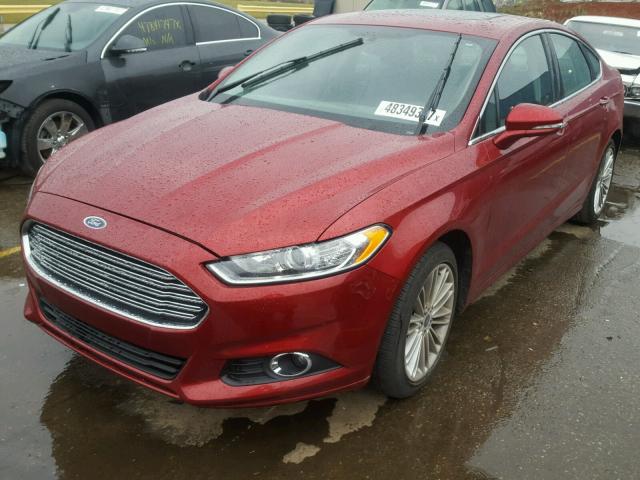 3FA6P0H98FR308914 - 2015 FORD FUSION SE BURGUNDY photo 2