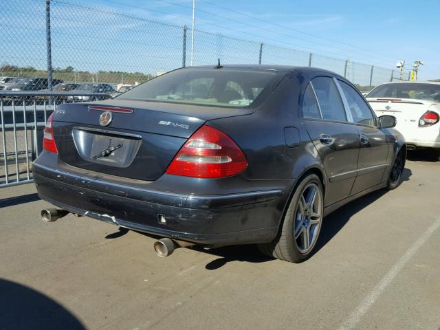 WDBUF70J93A101679 - 2003 MERCEDES-BENZ E 500 BLUE photo 4