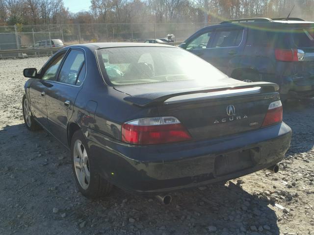 19UUA56962A008684 - 2002 ACURA 3.2TL TYPE GREEN photo 3