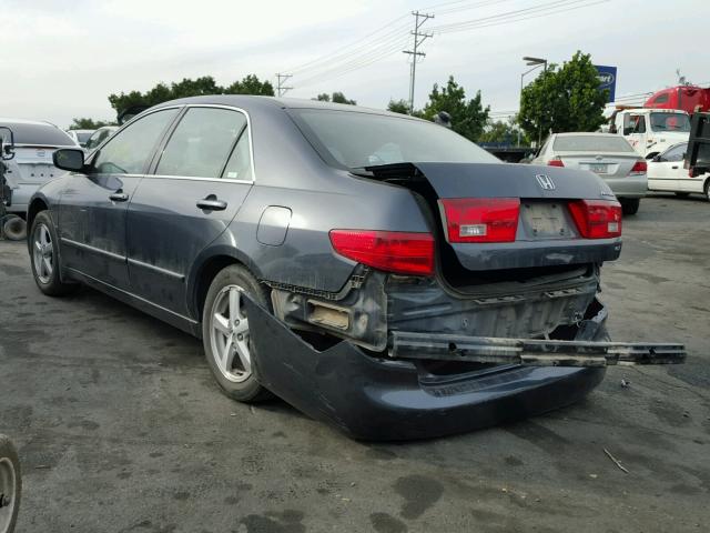 1HGCM56745A071613 - 2005 HONDA ACCORD EX 灰色 照片 3
