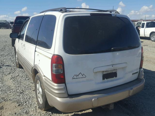 1GMDU03E63D128765 - 2003 PONTIAC MONTANA WHITE photo 3