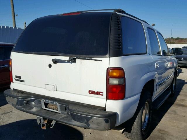 1GKEC13Z13J186194 - 2003 GMC YUKON WHITE photo 4