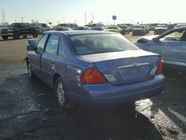 4T1BF28B91U138778 - 2001 TOYOTA AVALON XL BLUE photo 3