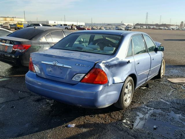 4T1BF28B91U138778 - 2001 TOYOTA AVALON XL BLUE photo 4