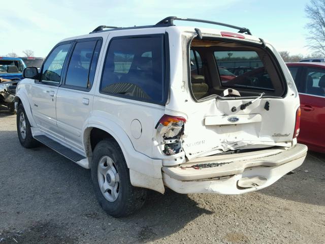 1FMDU65E5YZB72766 - 2000 FORD EXPLORER L WHITE photo 3