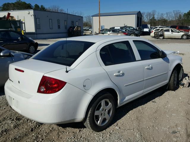 1G1AK58F277143238 - 2007 CHEVROLET COBALT LS WHITE photo 4