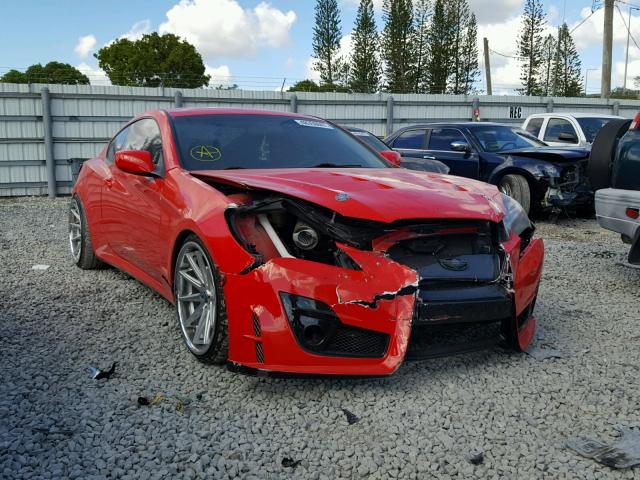 KMHHT6KD3BU054963 - 2011 HYUNDAI GENESIS CO RED photo 1