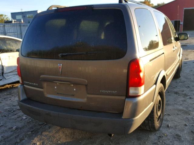 1GMDV23L65D190256 - 2005 PONTIAC MONTANA SV BROWN photo 4