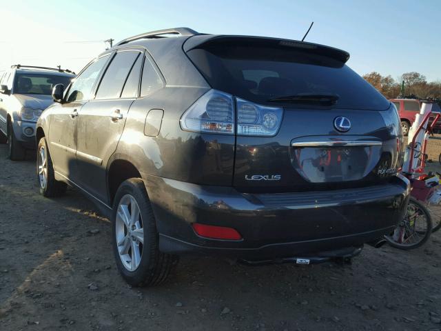 JTJHW31U382863991 - 2008 LEXUS RX 400H GRAY photo 3