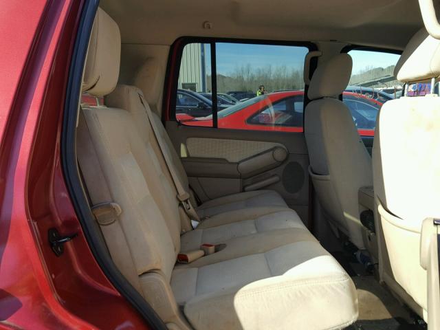 1FMEU73E38UA72417 - 2008 FORD EXPLORER X RED photo 6