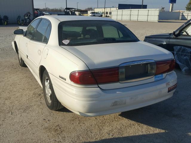 1G4HP54K914165140 - 2001 BUICK LESABRE CU WHITE photo 3