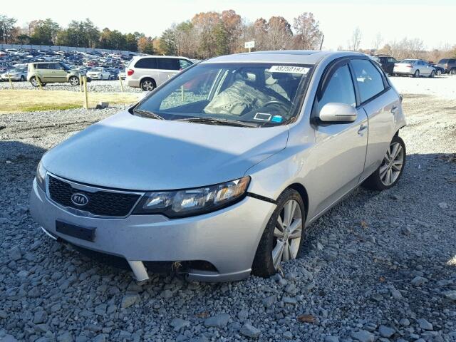 KNAFW5A33C5533673 - 2012 KIA FORTE SX SILVER photo 2