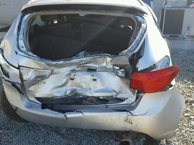 KNAFW5A33C5533673 - 2012 KIA FORTE SX SILVER photo 9