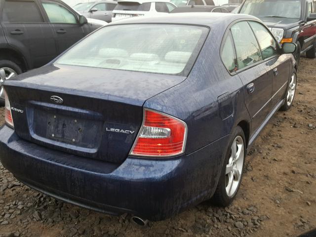 4S3BL616377210664 - 2007 SUBARU LEGACY 2.5 BLUE photo 4