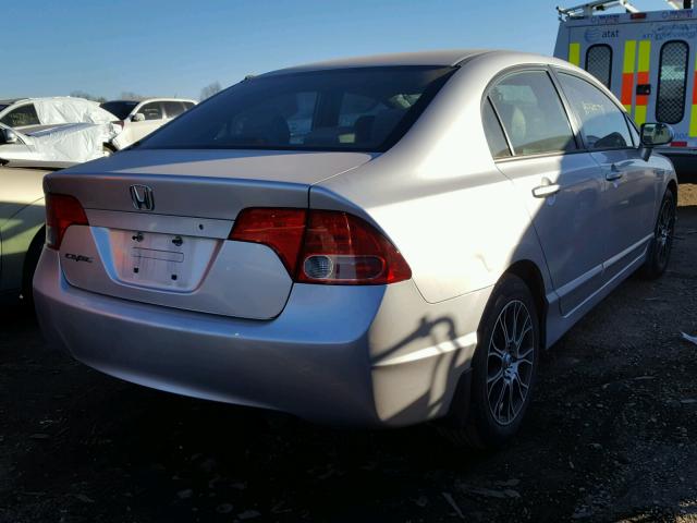 1HGFA16596L114829 - 2006 HONDA CIVIC LX SILVER photo 4