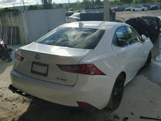 JTHBF1D20E5037843 - 2014 LEXUS IS 250 WHITE photo 4