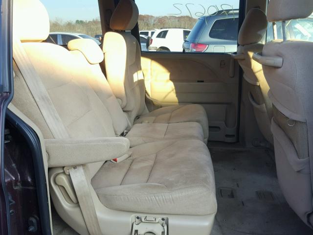 5FNRL38427B051146 - 2007 HONDA ODYSSEY EX BURGUNDY photo 6