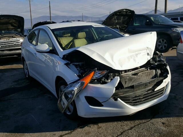 5NPDH4AE4DH328249 - 2013 HYUNDAI ELANTRA GL WHITE photo 1