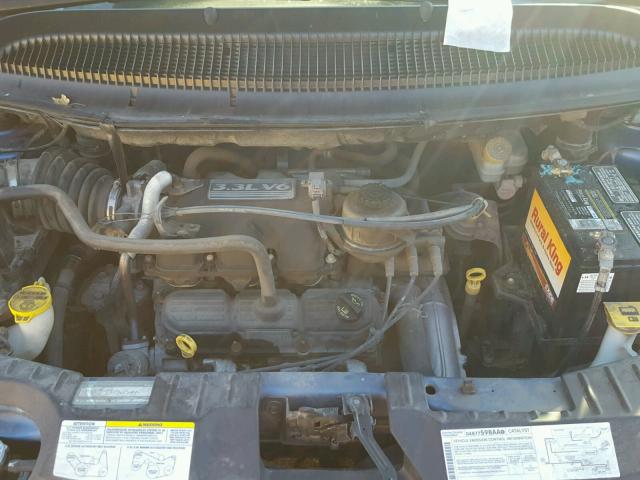 1D4GP24R87B177458 - 2007 DODGE GRAND CARA BLUE photo 7